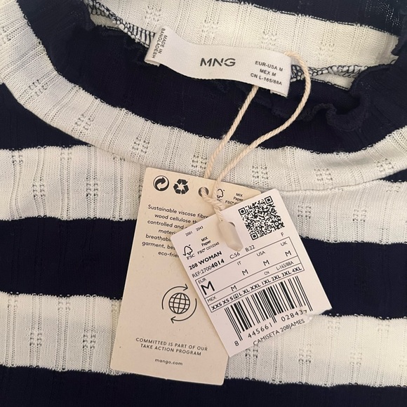 Mango striped long sleeve shirt - Picture 2 of 5